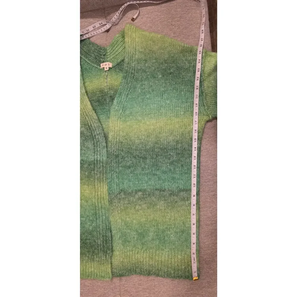 POL Green Ombre Open Front Cardigan Sweater | Size Small - Oversized NWOT